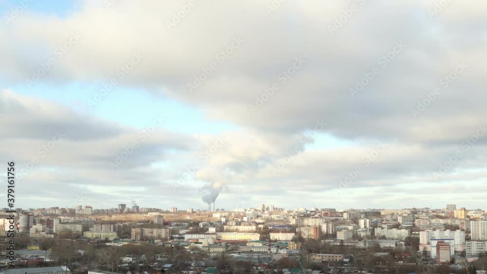 timelapse sky sunset city cranes construction pipes smoke autumn timelapse sky sunset city cranes construction pipes smoke autumn