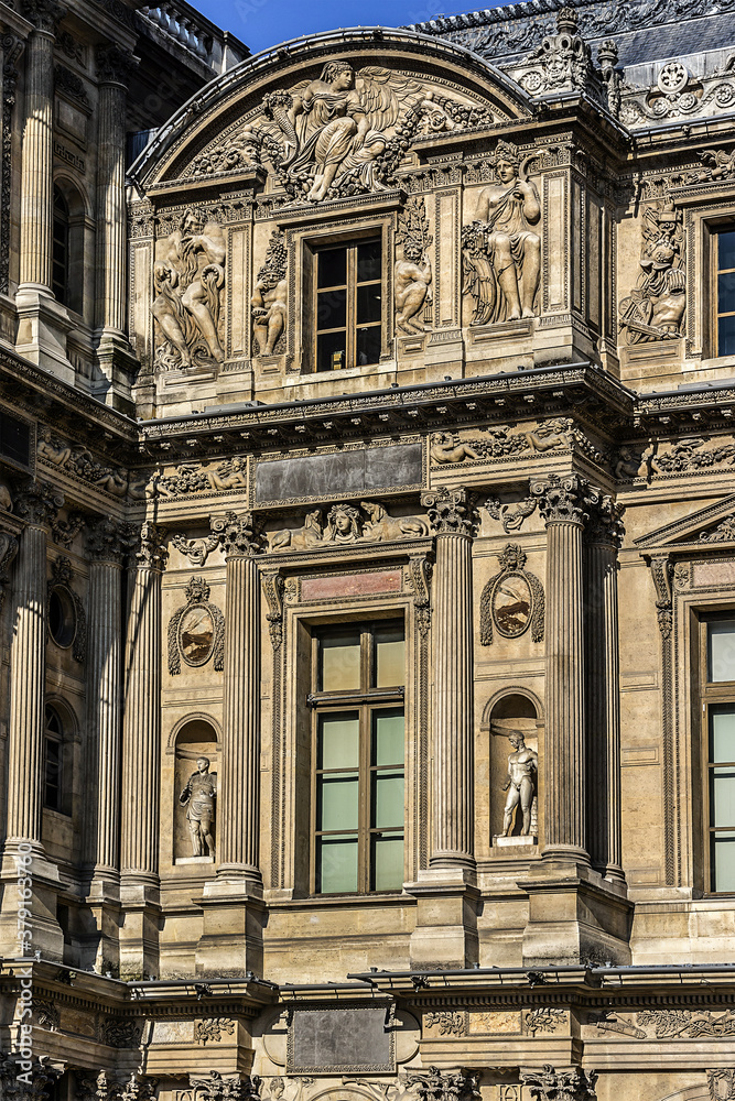 Architectural fragments of Square Court (Cour Carree) - one of main ...