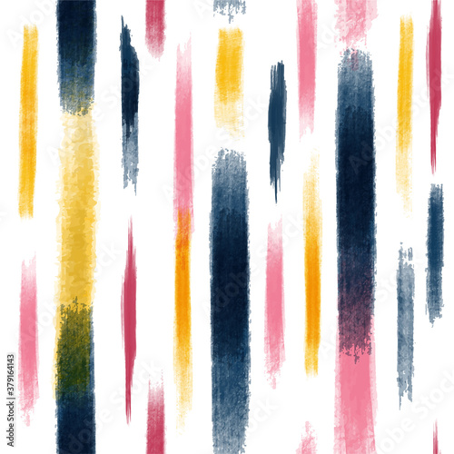 Colorful Abstract vector creative seamless pattern with brush strokes. Modern style vector eps10 Design for fashion , fabric, textile, wallpaper, cover, web , wrapping and all prints