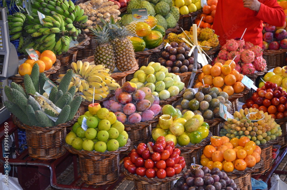 Marktstand mit Obst