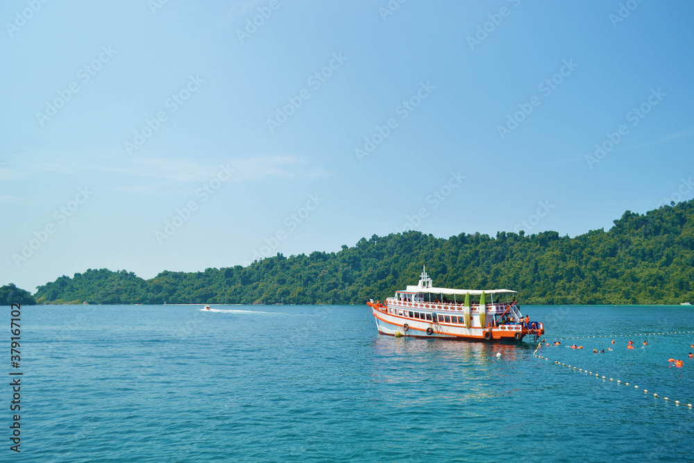 Island of Kohchang, Thailand. Travel, vacation background.