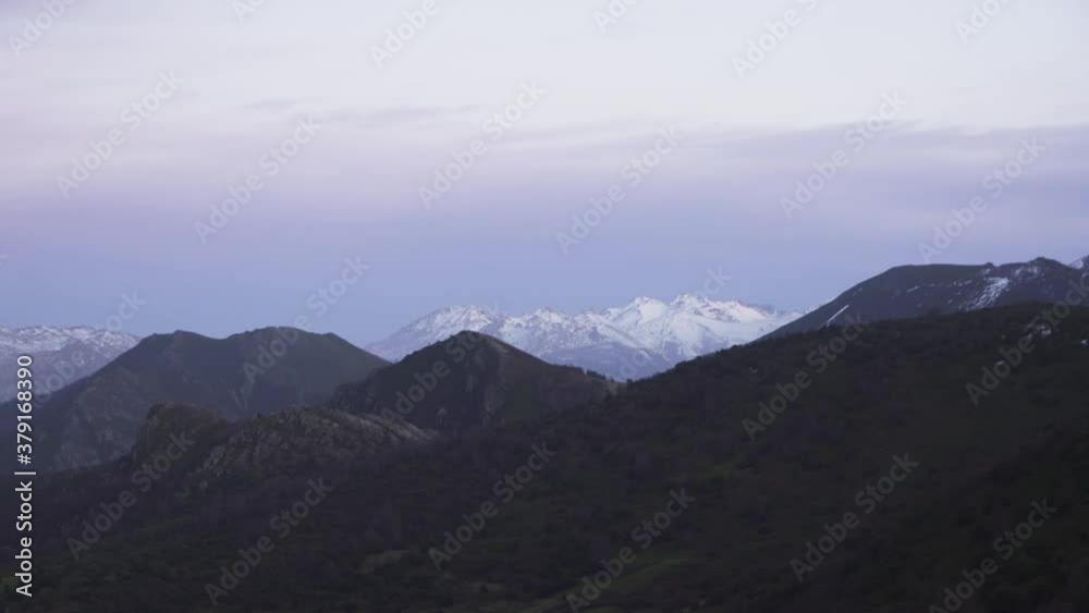 Cantabrian Spanish Mountains with Snow Cantabrian Spanish Mountains with Snow