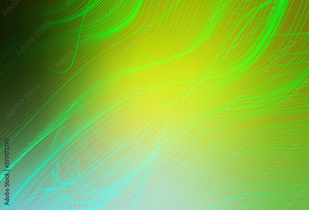 Light Green, Yellow vector blurred shine abstract template. Light Green, Yellow vector blurred shine abstract template.