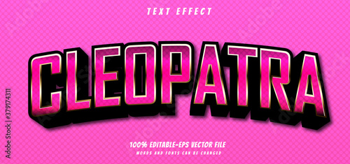 cleopatra text effect editable vector file text design vector