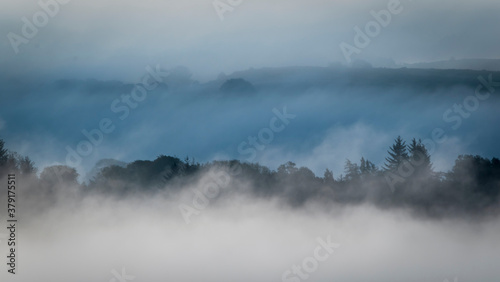 Fog, Lochwinnoch, Renfrewshire, Scotland,UK .
