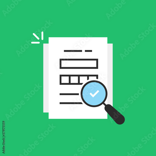 cartoon assess result icon like audit