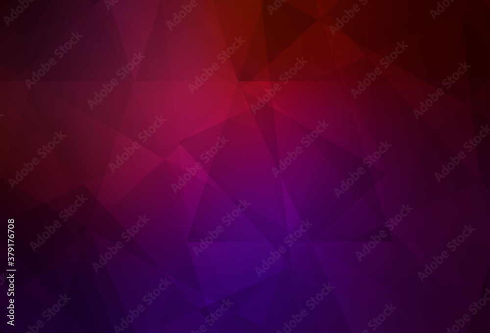 Dark Pink, Yellow vector gradient triangles texture.