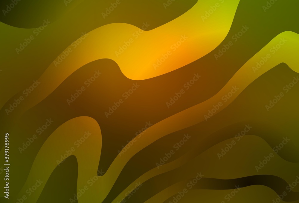 Dark Green, Yellow vector layout with wry lines. Dark Green, Yellow vector layout with wry lines.