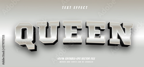 queen text effect editable vector file text design vector