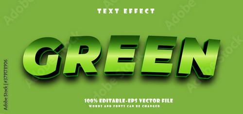 green text effect editable vector file text design vector