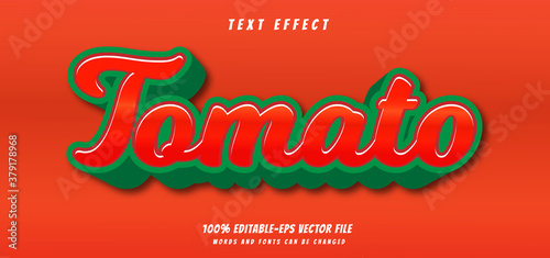 tomato text effect editable vector file text design vector