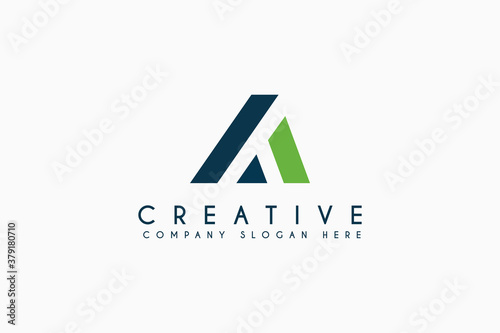 Initials letter A logo design vector illustration