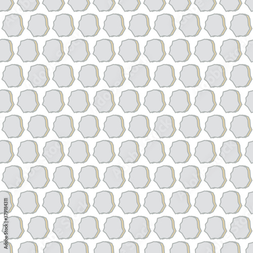 Fototapeta Naklejka Na Ścianę i Meble -  Silver stones repeat pattern print vector seamless background