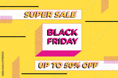 Black Friday banner for sale promotion product.