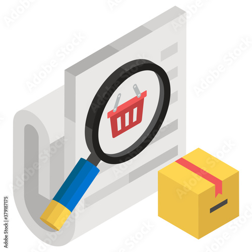 
Product search in editable isometric style, new product
