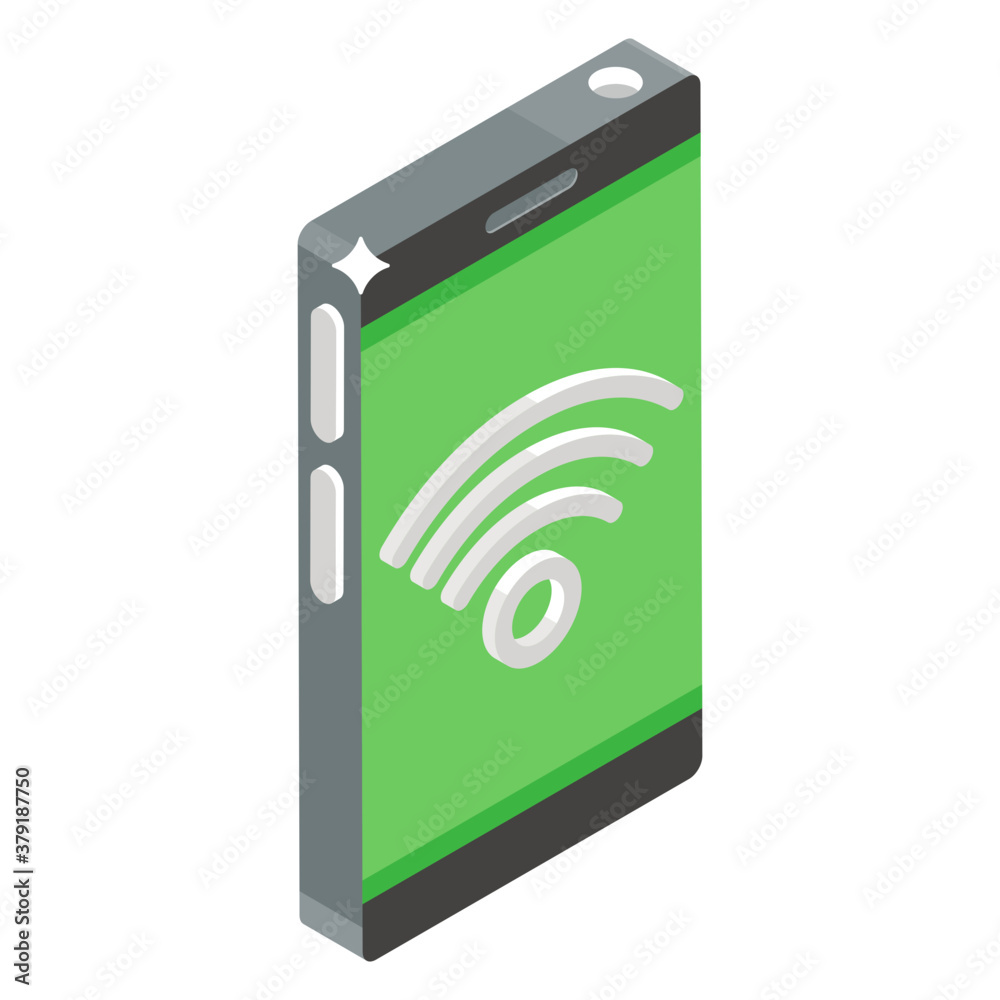 Mobile internet vector, signals inside smartphone
Mobile internet vector, signals inside smartphone