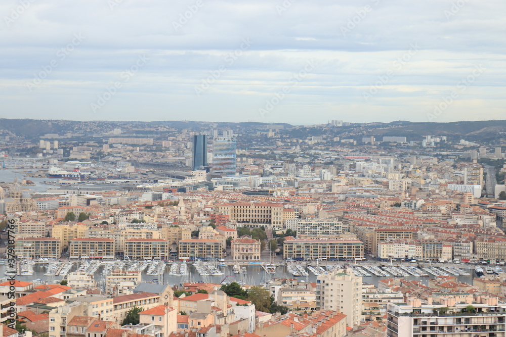 Marseille aerial view