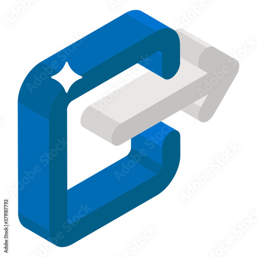 
Logout vector style, exit arrow concept 

