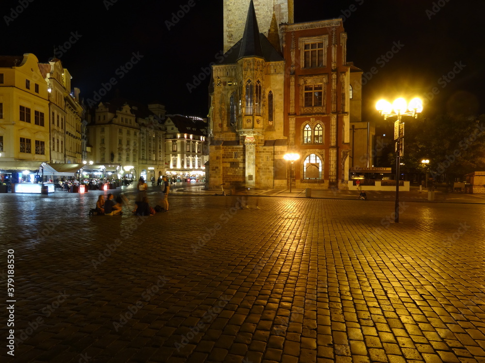 Naklejka premium Nachts in Prag