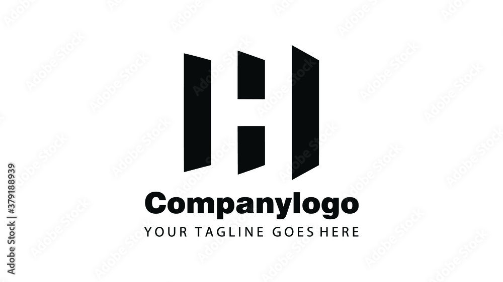 Letter h for logo design. company logo design