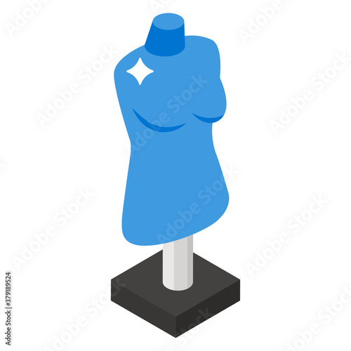 
Dummy used to display clothes in a shop window, mannequin vector 
