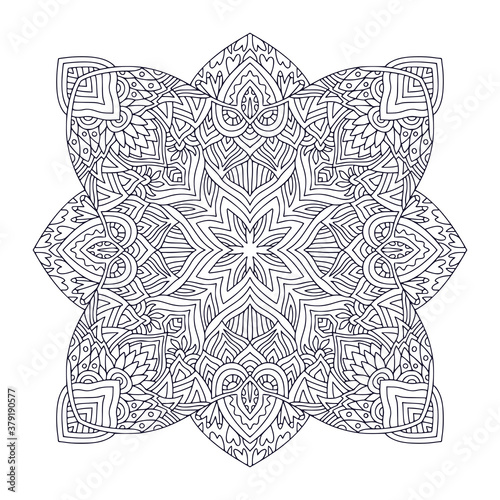 Ornamental bohemian Mandala. Tattoo art design