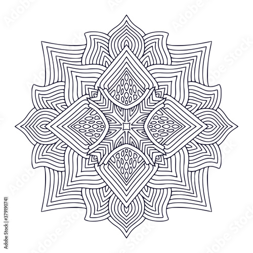 Ornamental bohemian Mandala. Tattoo art design