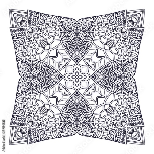 Ornamental bohemian Mandala. Tattoo art design