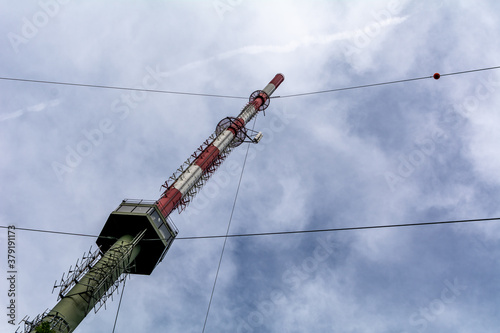 Radio and Television Antenna on the so-called "Kahlenberg" hill above Vienna in Austria