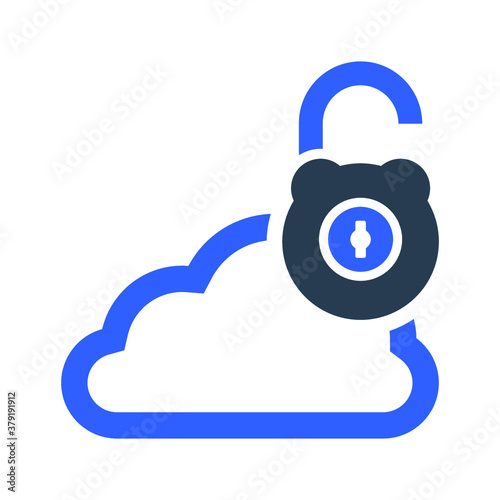 Cloud unload icon