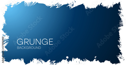 Grunge background. Gradient blue background with frayed edges. Grunge flyer, business card, postcard, etc.