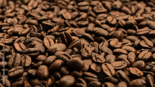 Coffee beans background. High quality photo