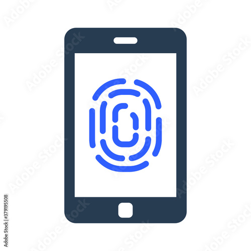 Finger print lock icon