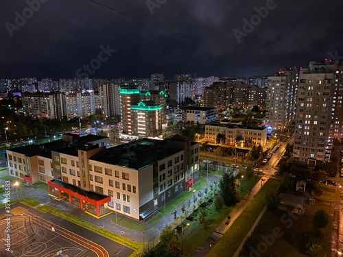Photography city at night