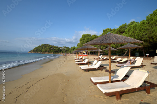 Koukounaries beach   at Skiathos island   in Greece