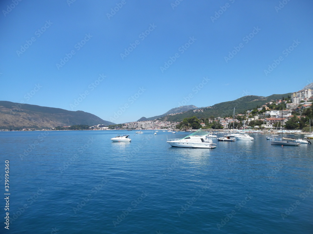 Montenegro, Bay of Kotor, Sunny day in July