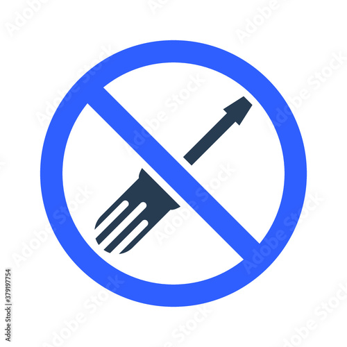 Screwdriver restriction icon