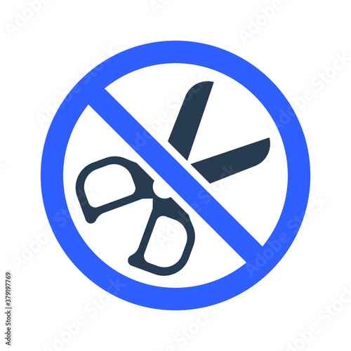 Scissor restriction icon