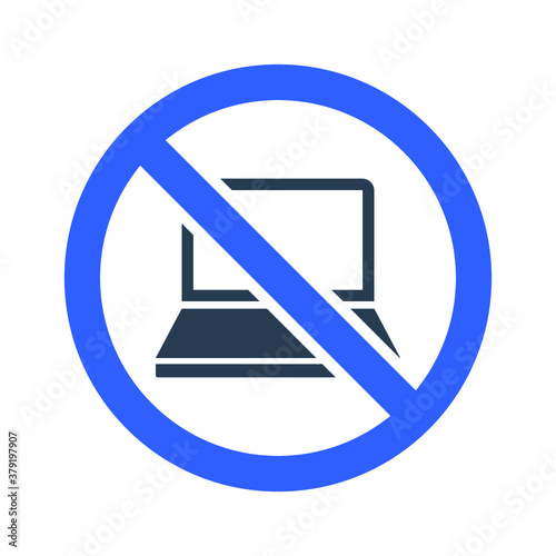 Laptop restriction icon