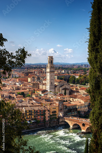 Blick auf die Altstadt von Verona, Italien
