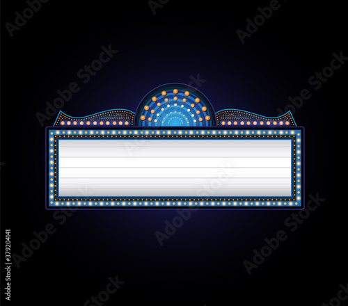 Copyspace vector theater sign banner