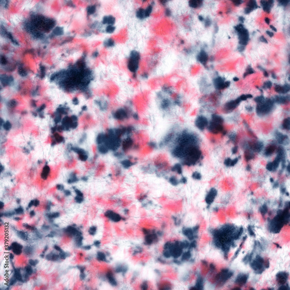 Tie dye shibori seamless pattern. Watercolour abstract texture.