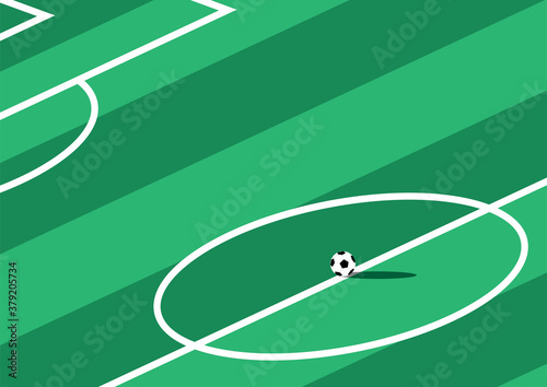 football field start game illustration