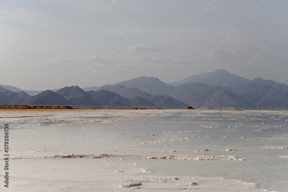 salt lake in southern Africa with salt potential
