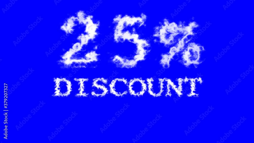 25% discount cloud text effect blue isolated background. animated text effect with high visual impact. letter and text effect. 25% discount cloud text effect blue isolated background. animated text effect with high visual impact. letter and text effect.