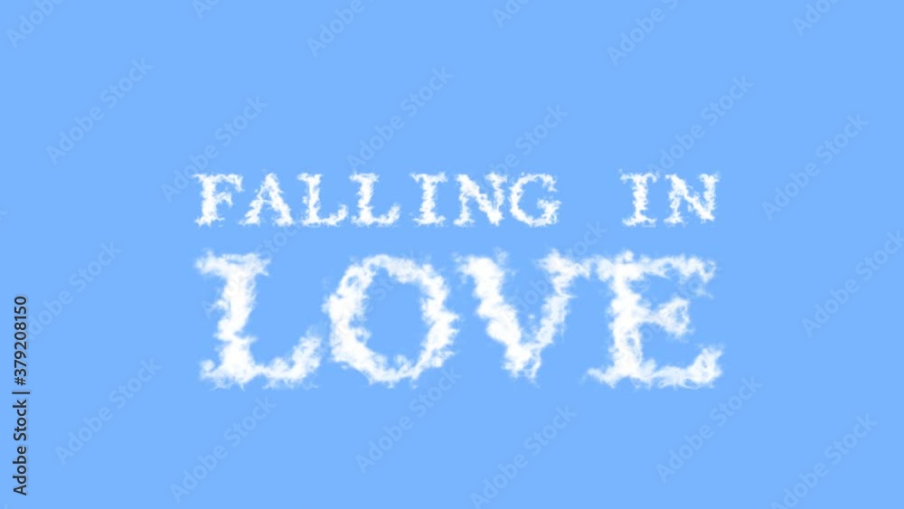 Falling In Love cloud text effect sky isolated background. animated text effect with high visual impact. letter and text effect. Falling In Love cloud text effect sky isolated background. animated text effect with high visual impact. letter and text effect.