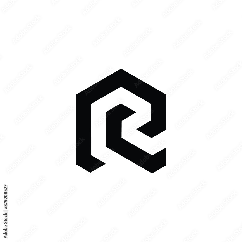 rc initial based letter icon logo minimalist modern logo design template