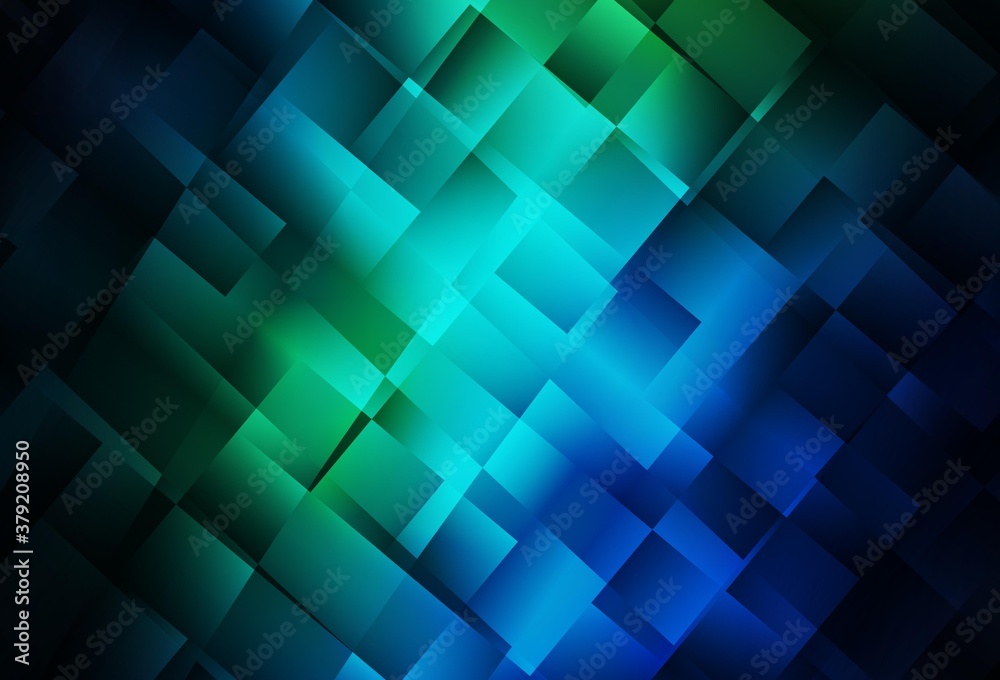 Dark Blue, Green vector texture in rectangular style.