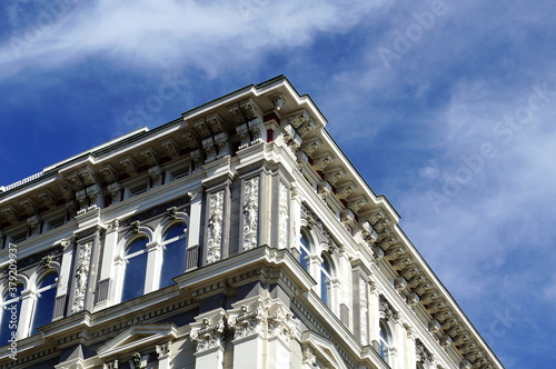 Architectural details on a building built from the nineteenth century © Happy window