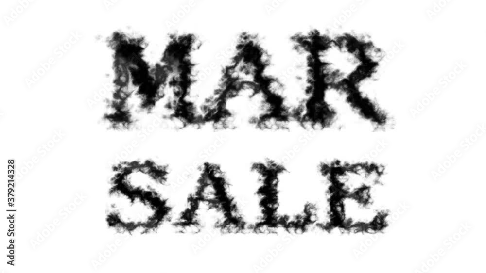 Mar Sale smoke text effect white isolated background. animated text effect with high visual impact. letter and text effect. Mar Sale smoke text effect white isolated background. animated text effect with high visual impact. letter and text effect.